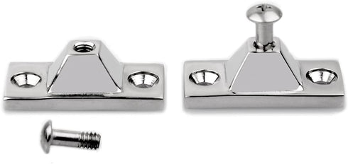Marine Deck Hinge,Side Mount,316 Stainless Steel Boat Bimini Top Fitting Hardware and Yacht Accessories,Pack of 2,Included Installation Screws...
