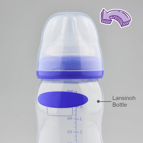 Maymom Dome Caps for Lansino Wide-Mouth Collar Ring, Spectra Wide-Mouth Collar Ring, Pigeon Wide-Mouth Collar Ring. Replace Lansino Bottle Cap, Co...