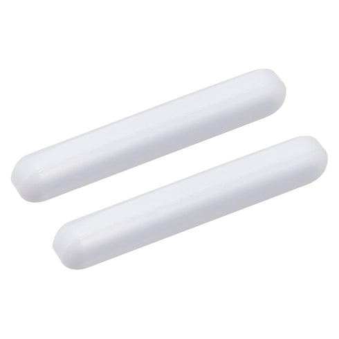 MECCANIXITY Magnetic Stirrer Mixer Stir Bar Rod 50mm(1.97") Cylinder Shape PTFE Coating Magnet White for Laboratory Pack of 2...
