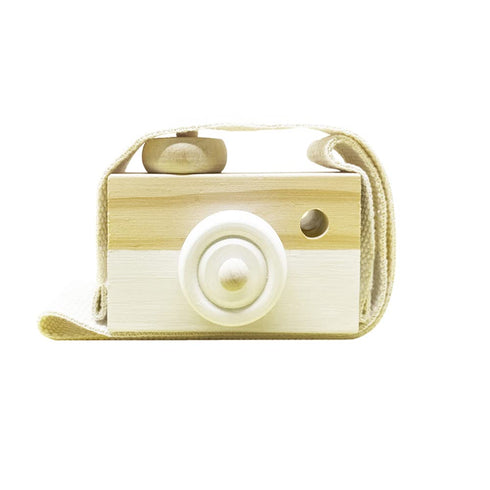 Baby Toy Wooden Mini Camera Toy, Baby Kids Cute Mini Sharpe Toy, Neck Hanging Photographed Props for Baby Toddlers Children Kids' Room Hanging Dec...