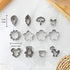 Tiny Mini Stainless Steel Cookie Cutters, 22-piece Cute Shapes Animal Flowers Bear Dinosaur for One-Bite Cookies, Fruits, Fondant Biscuit (22 pcs)...