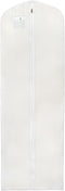 L-Pack Wedding Dress Garment Bag Extra Long White Clothes Cover for Storage or Travel (White, 72-in)...