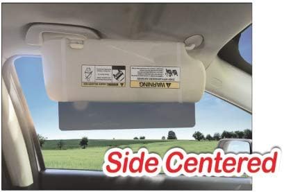 EdgeVisor TuckVisor Magnetic Tinted Car Anti-Glare Car Sun Visor Extender Extension Sunshade Window Windshield Sunshade and Sun Glare UV Rays Bloc...