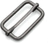 CRAFTMEMORE Triglide Slider 1 1/4", 1 1/2" Belt Keeper Movable Bar Slider Strap Adjuster Rectangle Strap Keeper Purse Making (1 1/2" x 10 pcs, Gun...
