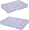 BangQiao 2 Pack Fixed 12 Grids Clear Plastic Organizer Sorting Tray and Transparent Storage Divider Box Container Case for Hardware, Craft, Sewing...