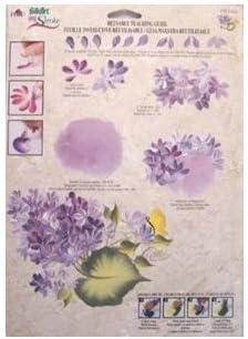 One Stroke 1165 Lilacs, Folk Art, Reusable Teaching Guide...