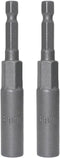 1/4 inch Drive Socket Wrench with Hexagonal Shank Deepened Electric Wrench Adapter Nut Drill Tool 2-pcs (8mm)...
