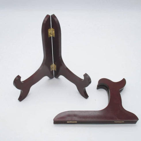 Wooden Display Stand Plate Displaying Holders Photo Frame Holders Picture Easel Stand Book Stands Home Art Decoration for Desk Tabletop 6 inches...