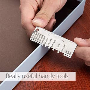 YESWELDER Round Dual Sided Metal Sheet Guage & Metal Sheet Thickness Gauge 2pk Stainless Steel Wire Welding Gauge...