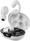 True Bone Conduction Wireless Motion Clip Bluetooth Earphones Earclip Type Non in Ear TWS Digital Display Bluetooth Earphones (White)...