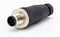 M12 Field Wireable Connector 4 Pin Straight Cable Mount Aviation Plug Waterproof IP67 Industrial Circular Sensor Connector (Male Plug, A Code)...