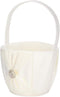 Adds an Elegant Touch, a Gift Basket and a Portable Flower Girl Basket with a Satin Bow on Each Side to memorize for The Wedding(Ivory)...