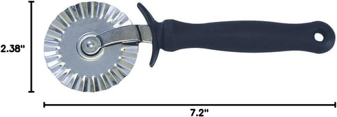 R&M International Deluxe Stainless Steel Pastry Wheel, 2.375" Diameter, 7.25" Long...