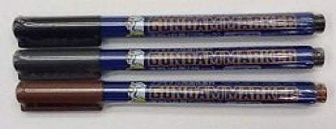 GSI Creos Gundam Marker Value Set -GM01&02&03- (Black, Gray, Brown)...