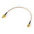 BINGFU SMA Female Bulkhead Mount to SMA Male RG316 Antenna Extension Cable 12 inch 30cm 2-Pack Compatible with 4G LTE Router Cellular SDR USB Dong...