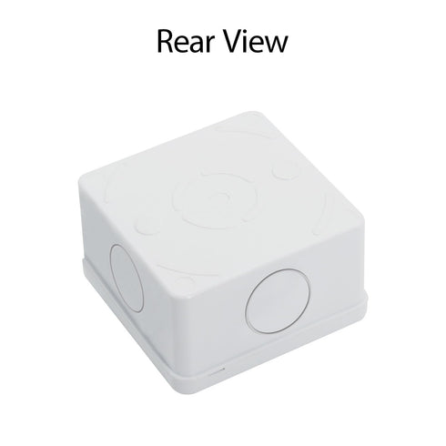 LeMotech Junction Box with Reserved Holes ABS Plastic Electrical Box IP55 Waterproof Dustproof Project Enclosure for Electronics White 3.1 x 3.1 x...