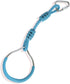 Light Blue Kids Backyard Ninja Warrior Obstacle Climbing Training Ring, Safety Outdoor Swing Monkey Bar Rings for Slackline Playset...