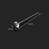 100 PCS Bouquet Pins Flower Pins, 1.5'' Straight Pins Clear Sewing Pins Crystal Diamond Head Pins for Craft Wedding Jewelry Decoration...
