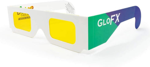 GloFX Color Therapy Paper Glasses - 5 Pack - Chakra & Chromotherapy Light Therapy...