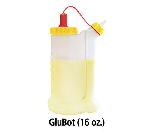 FastCap Glubot 16 oz Bundle Includes One Set of Two Silicone Glue Brushes of 1" and 1/2"...
