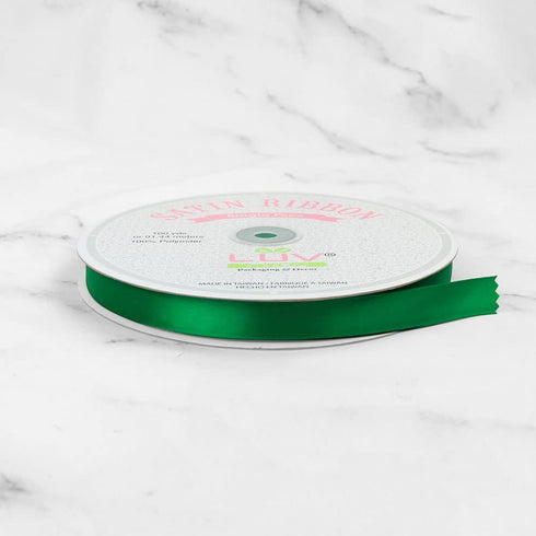 Creative Ideas Solid Satin Ribbon, 5/8-Inch by 100 Yard, Emerald Green, Solid...