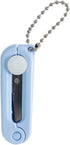 Blue Folding Scissors Safe Portable Travel Scissors Foldable Telescopic Cutter Pocket Mini Scissor with Keychain for Cutting, Scrapbooking, Crafti...