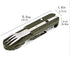 Detachable camping tableware set,Portable 5-in-1 stainless steel travel tableware,Multifunctional folding tableware,Outdoor tableware,Travel table...