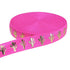 Fold Over Elastic Printed Ribbon for Hair Ties, 5/8 Inch Wide, FOE DIY 10 Yard Roll (Pink Cactus)...