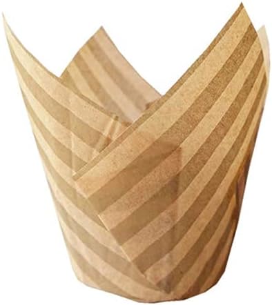 100Pcs Tulip Cupcake Liners Baking Cups,Muffin Baking Cupcake Liners Holders,Cupcake Paper Wrappers,Baking Cupcake Wrappers Cups,for Party, Weddin...