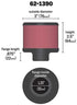 K&N Vent Air Filter/Breather: High Performance, Premium, Washable, Replacement Engine Filter: Flange Diameter: 1.25 in, Filter Height: 2.5 in, Fla...
