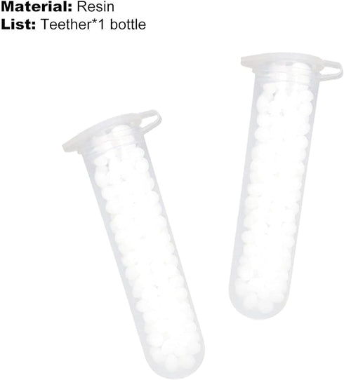 White Bottle Tooth Beads Replacement Cosplay Fake Teeth Filling Beads Easy Removal Shape Freely 4g Effective Festival Supplies Emergency Dental Ca...