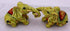 Feng Shui Two Yellow Playing Elephants - Hand Crafted and Decorated Chinese Porcelain,Figurine 20620 (Yellow)...