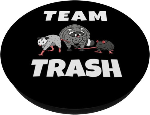 Raccoon Team Cute Trash Panda Ringtail Lover PopSockets Standard PopGrip...