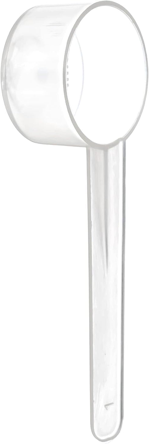 20 Measuring Spoons Set with Short Handle - 1 Teaspoon (5 ML) Clear Plastic Scoops for Creatine, Coffee, Grains, Spices, Powders, and Other Dry Go...