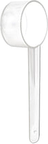 20 Measuring Spoons Set with Short Handle - 1 Teaspoon (5 ML) Clear Plastic Scoops for Creatine, Coffee, Grains, Spices, Powders, and Other Dry Go...