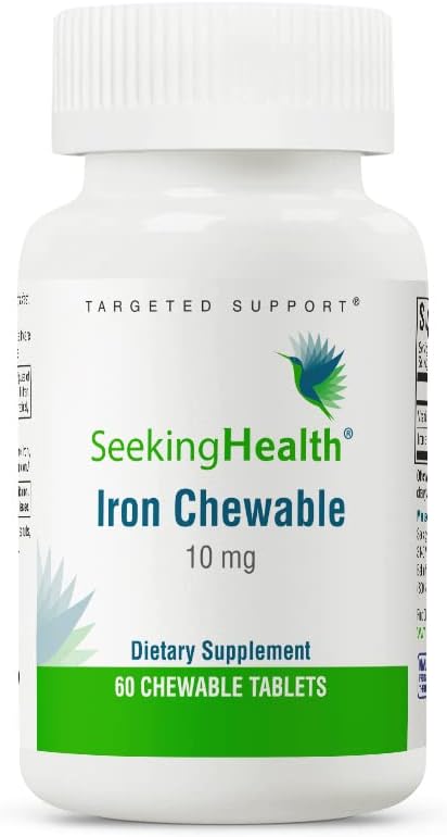 Seeking Health Iron Chewable - Mineral Supplement to Support Healthy Metabolism - Supplement Aids Muscle Function in Men & Women - Energy Support ...