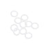 uxcell Silicone O-Rings, 9mm OD 6mm ID 1.5mm Width VMQ Seal Gasket for Compressor Valves Pipe Repair, White, Pack of 10...