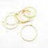 Stainless Steel Round Hoop Earrings Wine Rings Findings for DIY Craft Earring Making (25mm, Gold)...