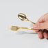 48Pcs Party Disposable Plastic Mini Forks and Spoons Set Polished Gold Cutlery Plastic Tasting Spoons Flatware Forks and Spoons for Small Appetize...