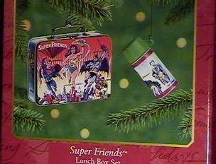 Hallmark Keepsake Ornament Super Friends Lunch Box Set 2000...