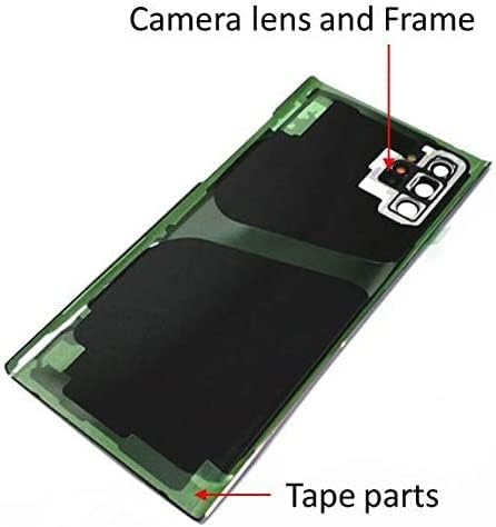 Galaxy Note 10+ Back Cover Glass Housing Door Replacement with Camera Lens Parts for Samsung Galaxy Note10+ Note 10+ 5G +Tools + Eject Pin (Aura B...