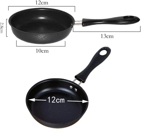 One Egg Frying Pan, Mini Induction Frying Eggs Pan, 4.7" Single Egg Durable Small Pan with Handle Heat Resistant Non Stick Pot, Portable Pan for S...