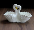 Funnuf Cute Animal White Ceramic Succulent Cactus Flower Planter for Home Garden Office Desktop, 1pcs, swan Couple...