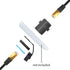 RJ45 Panel Mount Waterproof Connector IP68 Cable Connector, Female to Female, with Shielding Cable Coupler-CAT6-YMP23-Blue-2 PCS...