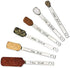 MEKBOK Heavy Duty Stainless Steel Metal Measuring Spoons for Dry or Liquid, Fits in Spice Jar, Set of 6...