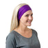 RiptGear Stretch Sport Headband for Women (Solid Purple) — Made of Non-Slip Sweat Wicking Fabric — Great for Yoga, Running or The Gym — Soft Headb...