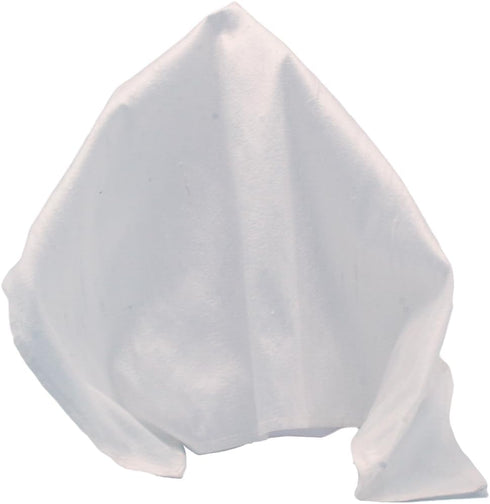 Deluxe White Glow Silk Dupioni Pocket Square 100% Silk - Full-Sized 17"x17"...