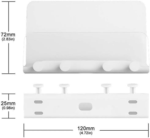 Wall Mount Phone Holder,Phone Holder,Wall Key Hooks Adhesive Holder,Adhesive Kitchen Wall Mount for Smartphones,Phone Wall Mount for Bedroom,Kitch...