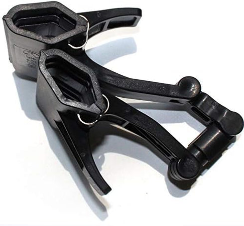 Adjustable, Foldable, and Twistable Copy Holder Clip - Easel Accessory – Double Head Painting Clip – Easel Accessory, Pack of 2 (Black)...