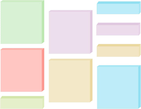 BAYTORY 900 Sheets Pastel Sticky Notes, 3x3 inch Self-Stick Notes, Sticky Note Cute Aesthetic, Colorful Memo Note Pads for Office & School Study S...
